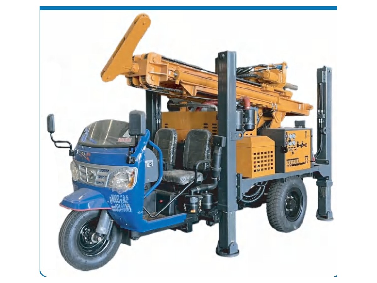 Rig Pengeboran Sumur Air Roda Tiga Runquan HT-200S