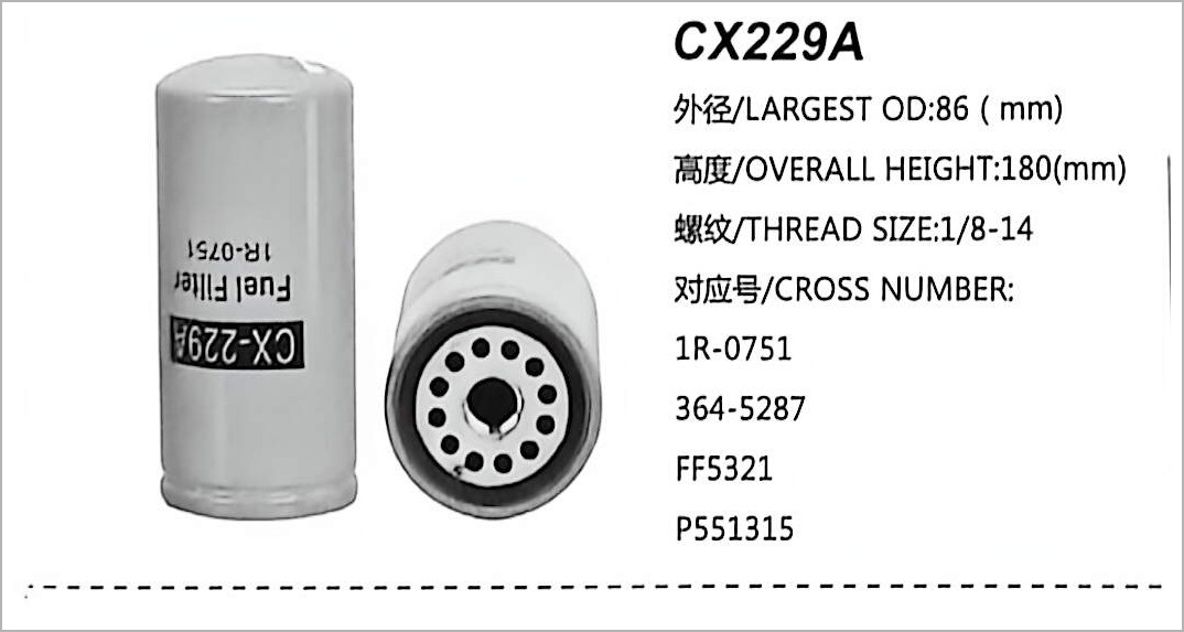 Diesel Fuel Filter CX229A