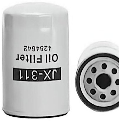 Filtro de óleo roscado JX311 para escavadeira