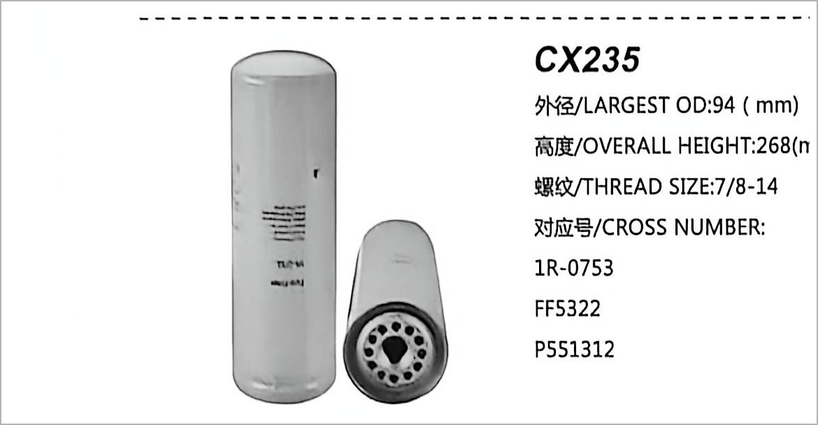 Filtro de Combustível Diesel CX235