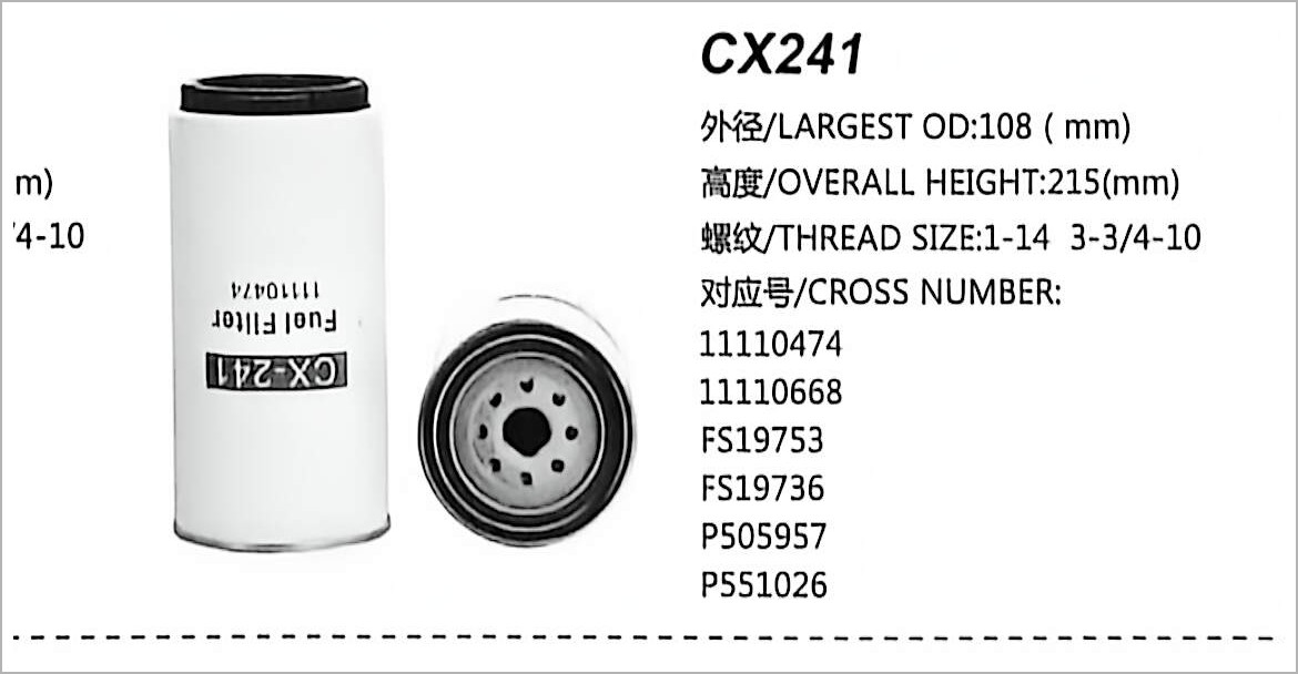 Filter Bahan Bakar Diesel CX241