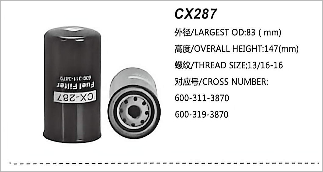 Filter Bahan Bakar Diesel CX287