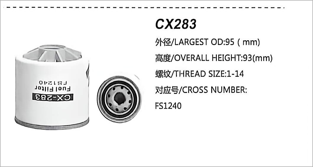 Diesel Fuel Filter CX283