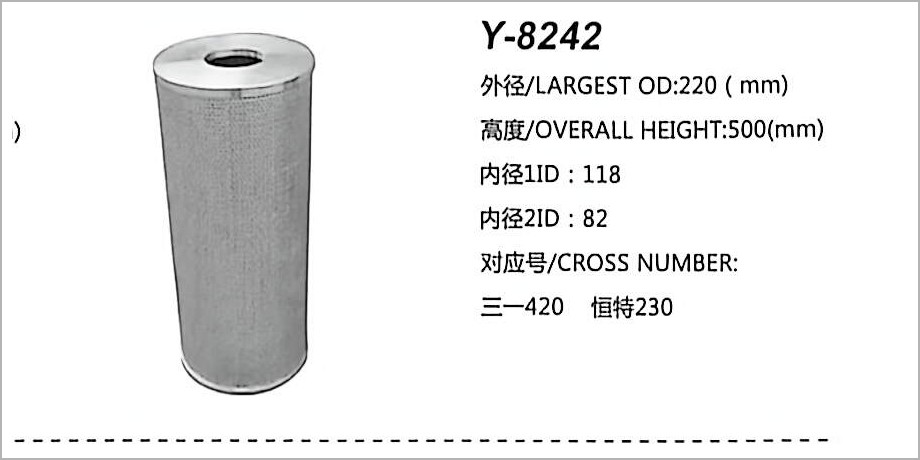 Hydraulic Oil Filter Y-8242