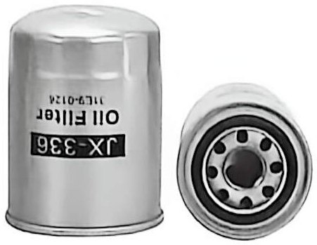 Filtro de óleo rosqueável JX336 para escavadeira