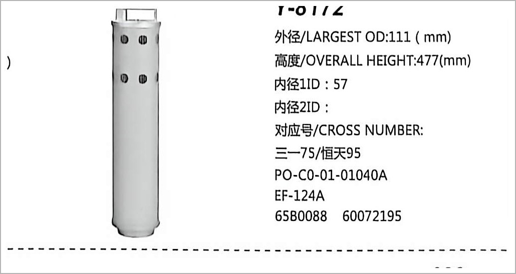 Hydraulic Oil Filter Y-8172