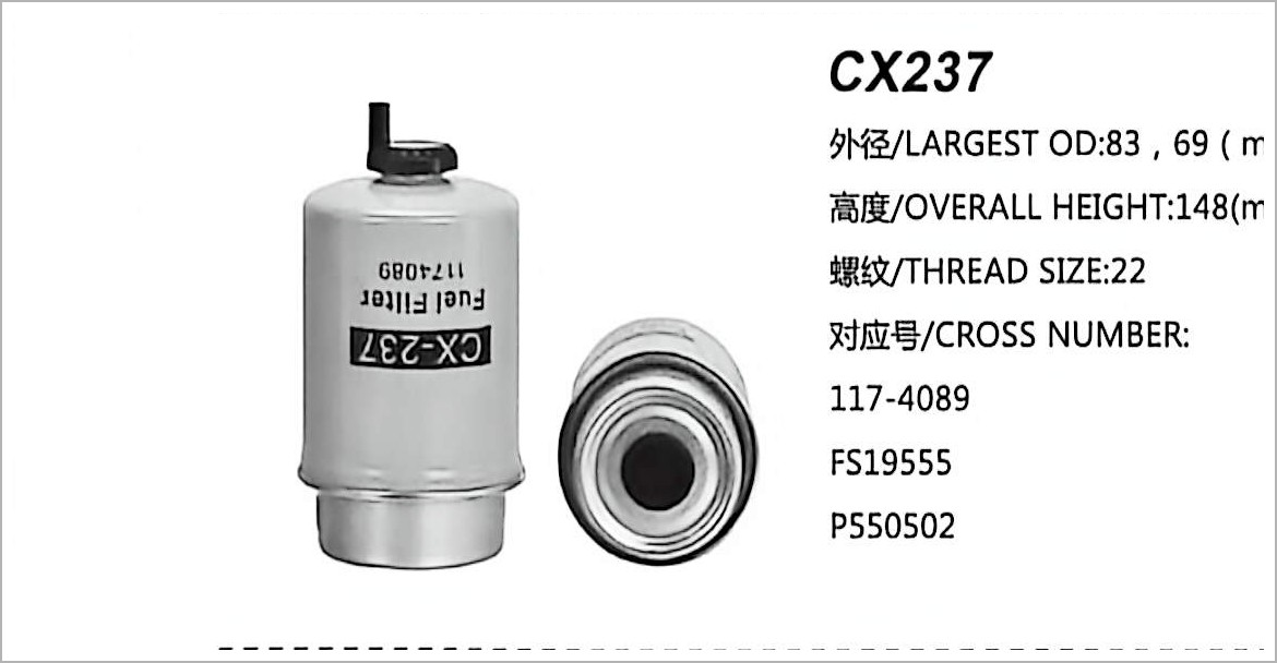 Filter Bahan Bakar Diesel CX237