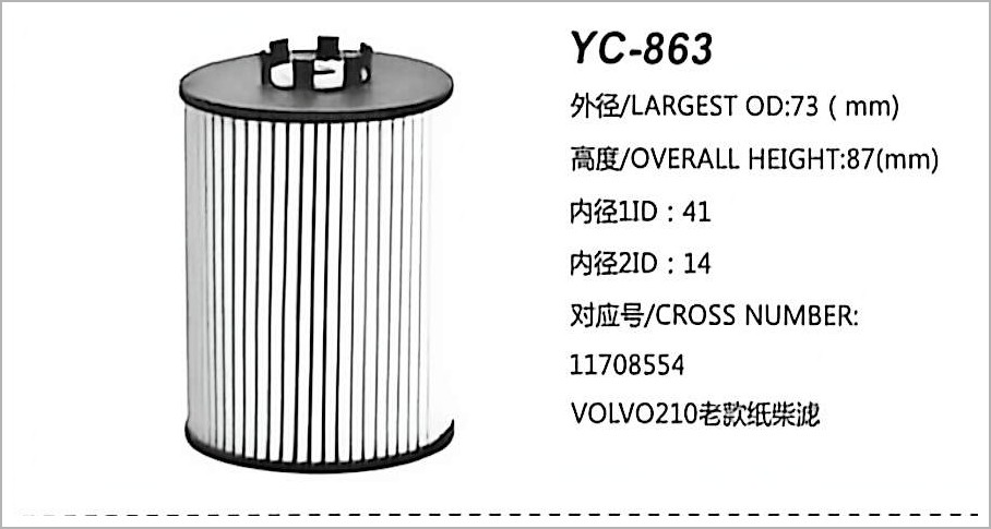 فلتر وقود الديزل YC-863