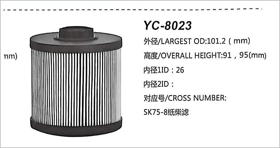 Filtro de Combustível Diesel YC-8023