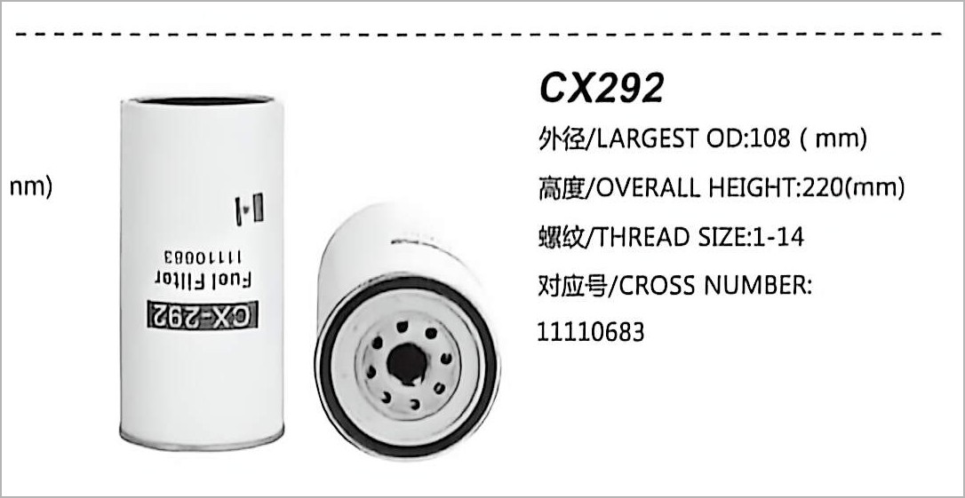Filtro de Combustível Diesel CX292
